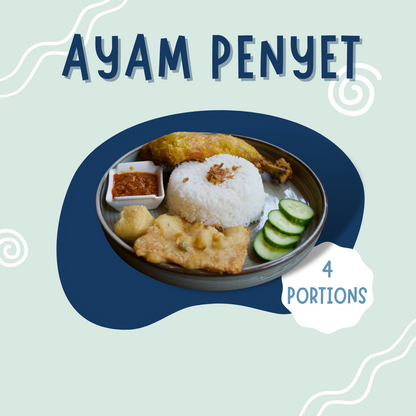 Ayam Penyet (4 Portions)